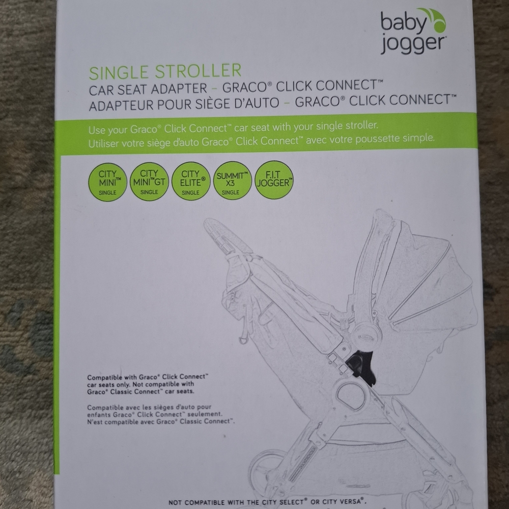 Baby Jogger Single Stroller Car Seat Adapter For Graco Click Connect